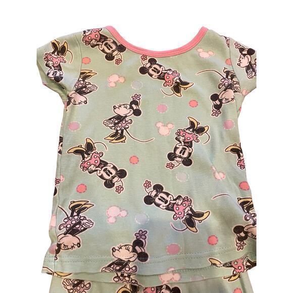 Disney‎ Minnie Mouse Short Sleeve & Pants Set of 2 Toddler Girl Pajama Sets - Picture 11 of 16